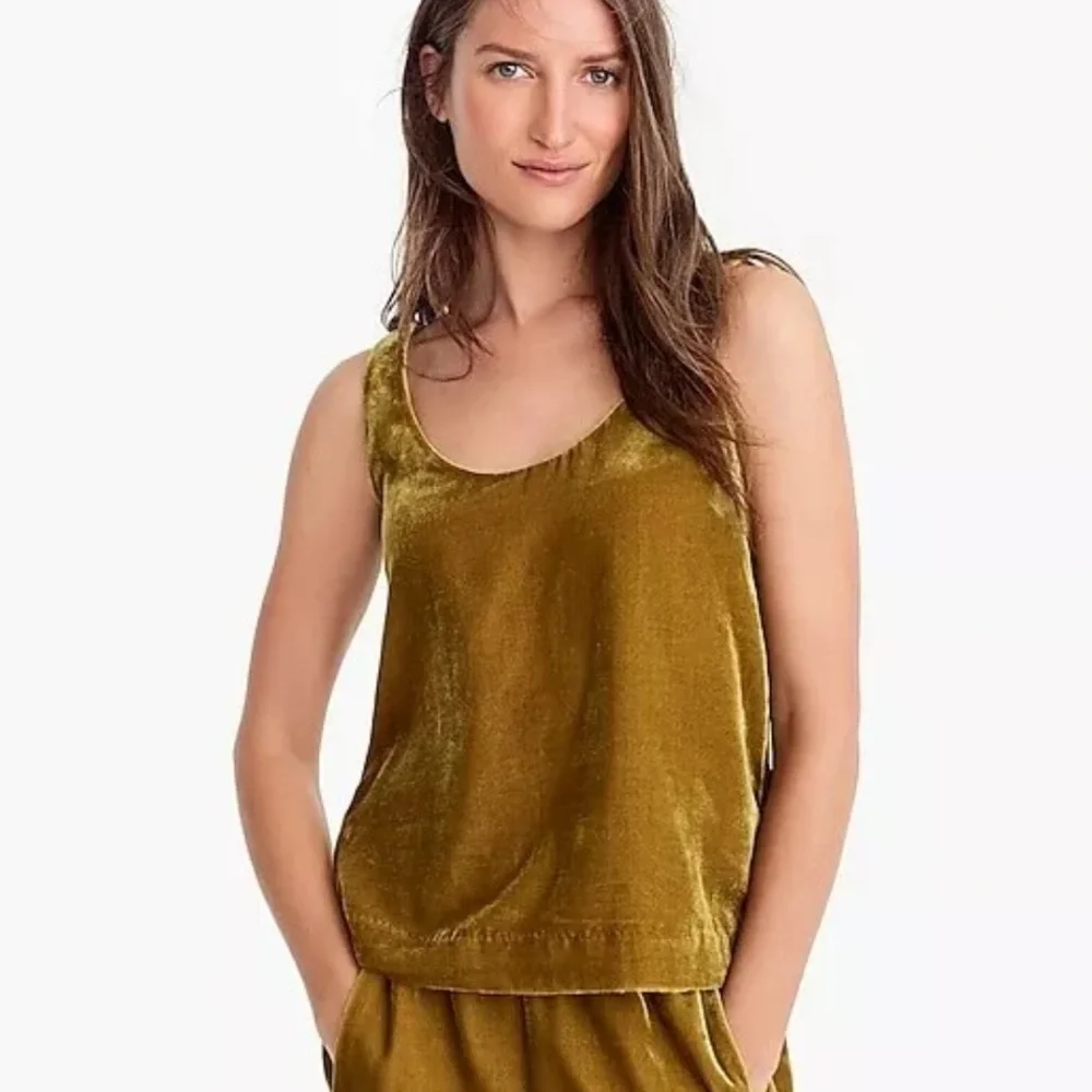 J. Crew Velvet Tank Top